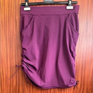 Columbia Burgundy Shirred Skirt